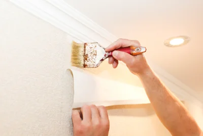 Pose de papier peint à Magnan — revêtements muraux et toiles de verre